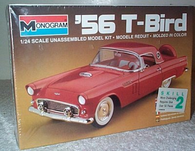 1956 Ford thunderbird model kit #1