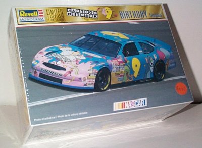 Nascar cartoon network ford taurus plastic model #4